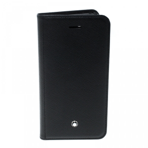 Montblanc Black Leather Flipside Iphone 8 Case