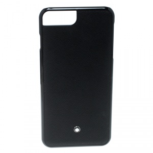 Pre Owned Montblanc Black Leather Iphone 8 Plus Case