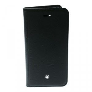 Montblanc Black Leather Flipside Iphone 8 Case
