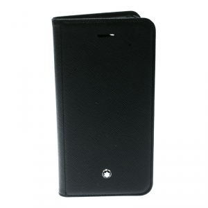 Pre Owned Montblanc Black Leather Flipside iPhone 7 Case