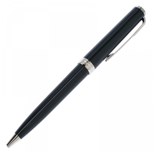 Pre Owned Montblanc Grey Resin Platinum Finish Ballpoint Pen 