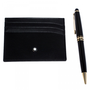 Montblanc Meisterstuck Classique Ballpoint Pen & Pocket Holder Set