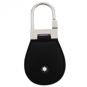 Pre Owned Montblanc Black Leather Meisterstuck Key Fob