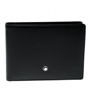 Montblanc Black Leather Meisterstuck Bifold Wallet