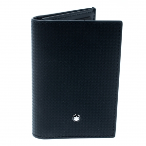Montblanc Navy Blue Leather Extreme Business Card Holder 