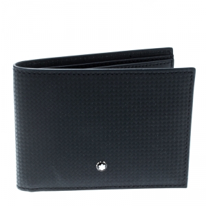 Pre Owned Montblanc Black Leather Extreme Wallet 6CC
