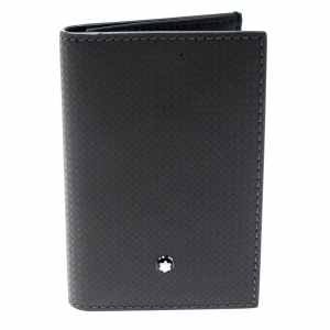Montblanc Grey Leather Extreme Business Card Holder 