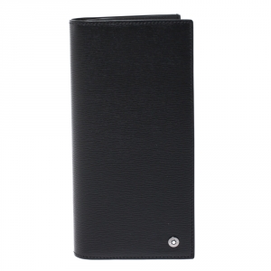 Montblanc Black Leather Westside 6CC Long Bifold wallet 