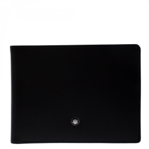 Montblanc Black Leather Meisterstuck Bifold Wallet