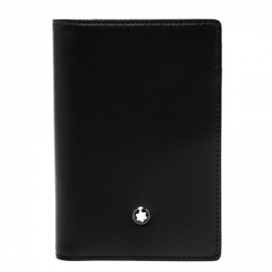 Montblanc Black Leather Meisterstuck Business Card Holder