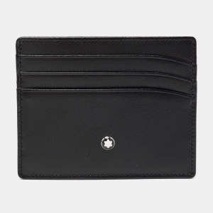 Montblanc Black Leather Meisterstuck Card Holder 