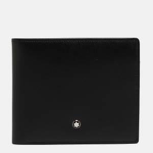 Montblanc Black Leather Meisterstuck View Pocket 11CC Bifold Wallet