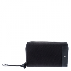 مملوكة مسب�قًا Montblanc Black Nylon and Leather Nightflight Travel Organizer