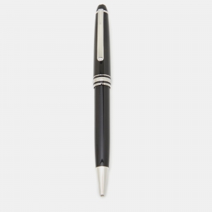 Montblanc Meisterstuck Black Resin Silver Tone Ballpoint  Pen