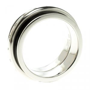 Pre Owned Montblanc Men's Contemporary Collection Black PVD Steel Sliding Ring Size 68