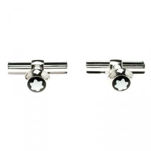Pre Owned Montblanc Star Bar Silver Cufflinks