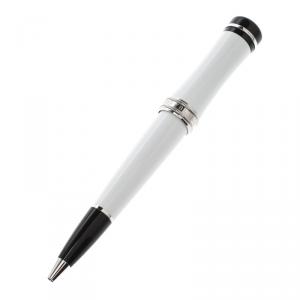 Pre Owned Montblanc Black & White Resin Bonheur Ballpoint Pen 