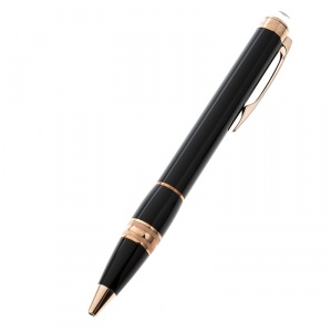 Pre Owned Montblanc StarWalker Black Resin Rose Gold Finish Ballpoint Pen
