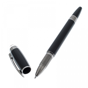 Pre Owned Montblanc StarWalker Black Resin Silver Tone Fineliner Pen
