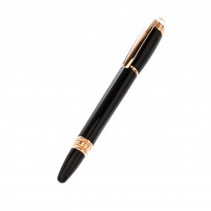 Pre Owned Montblanc StarWalker Black Resin Rose Gold Finish Fineliner Pen