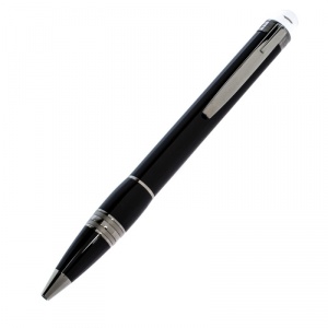 Pre Owned Montblanc StarWalker Midnight Black Resin Ruthenium Coated Ballpoint Pen