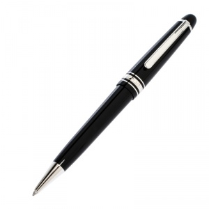 Montblanc Meisterstuck Black Resin Silver Tone Ballpoint Pen