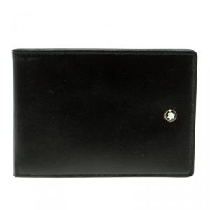 Pre Owned Montblanc Black Leather Meisterstuck Notepad Wallet
