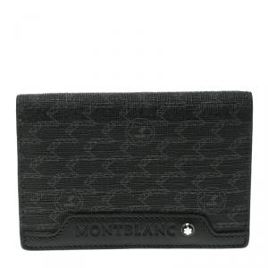 Montblanc Black Canvas and Leather Bifold Wallet