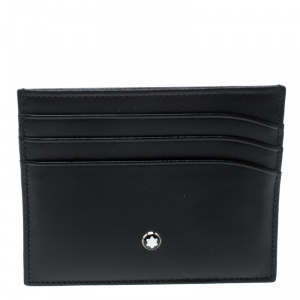 Montblanc Black Leather Meisterstuck Card Holder 6CC