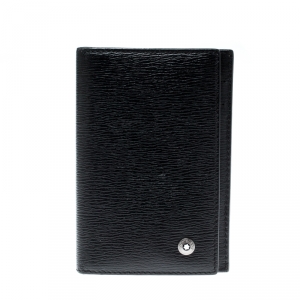 Montblanc Black Leather Westside Business Card Holder