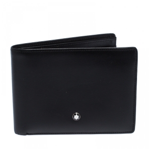 Montblanc Black Leather Meisterstuck Bifold Wallet