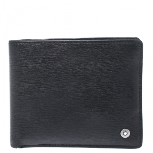 Montblanc Black Leather Westside Bifold Wallet 