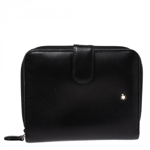 Montblanc Black Leather Meisterstuck Compact Wallet