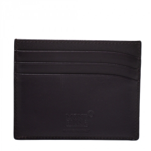 Montblanc Dark Purple Leather Meisterstuck Card Holder 6CC