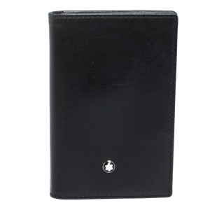 Montblanc Black Leather Meisterstuck Business Card Holder