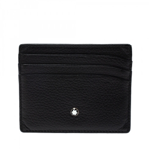 Pre Owned Montblanc Black Leather Meisterstuck Card Holder