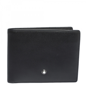 Montblanc Black Leather Meisterstuck Bifold Wallet