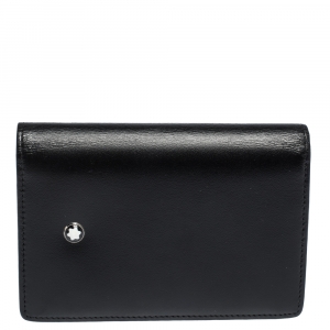 Montblanc Black Leather Meisterstuck Business Card Holder