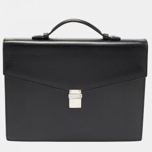 Montblanc Black Leather Meisterstuck Briefcase