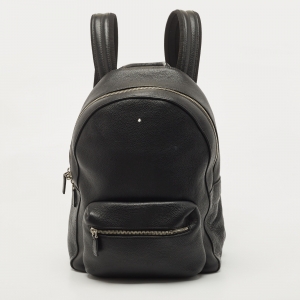 Montblanc Black Leather Meisterstuck Backpack