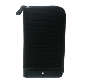 Pre Owned Montblanc Black Nylon and Leather Night flight Travel Organizer