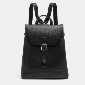 Mulberry Black Grain Leather Small Chiltern Backpack