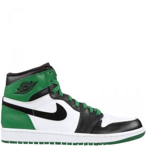 Air Jordan 1 x Nike Tricolor Leather Retro Celtics High Top Sneakers Size 43.5