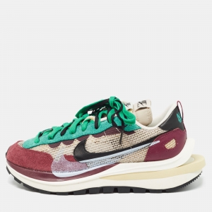Nike x Sacai Multicolor Mesh and Suede Vaporwaffle Sneakers Size 43