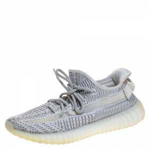 Pre Owned Yeezy x Adidas Boost 350 Static Non Reflective Sneakers Size 38.5