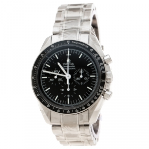 Omega Black Stainless Steel Speedmaster Legendary Moonwatch 311.30.42.30.01.005 Men's Wristwatch 42 mm