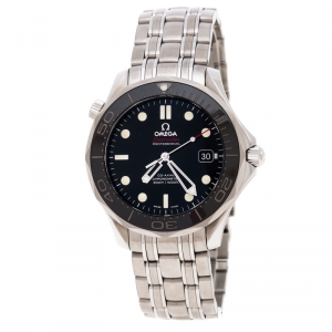 Omega Black Stainless Steel Seamaster 212.30.41.20.01.003 Men's Wristwatch 41 MM