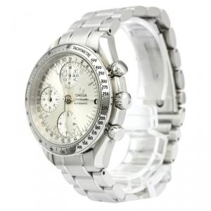 Omega Silver Stainless Steel Speedmaster Men's Wristwatch 39MM