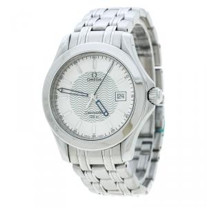 Omega Silver Stainless Steel Seamaster 196.1501 Men's Wristwatch 36 mm
