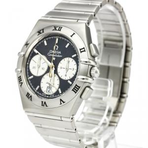 Omega Gray Stainless Steel Constellation Chronograph 1542.40 Men's Wristwatch 37MM